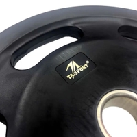 TA Sports Olympic Rubber Coated Weight Plate - 10 Kg