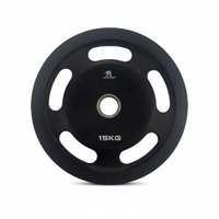 TA Sports Olympic Rubber Coated Weight Plate - 15 Kg