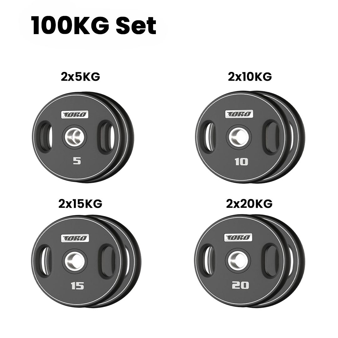 Toro Urethane Weight Plate 100 Kg Combo Set