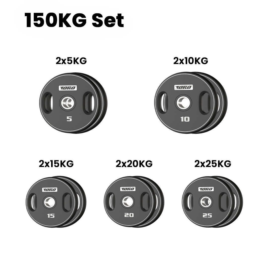 Toro Urethane Weight Plate 150 Kg Combo Set