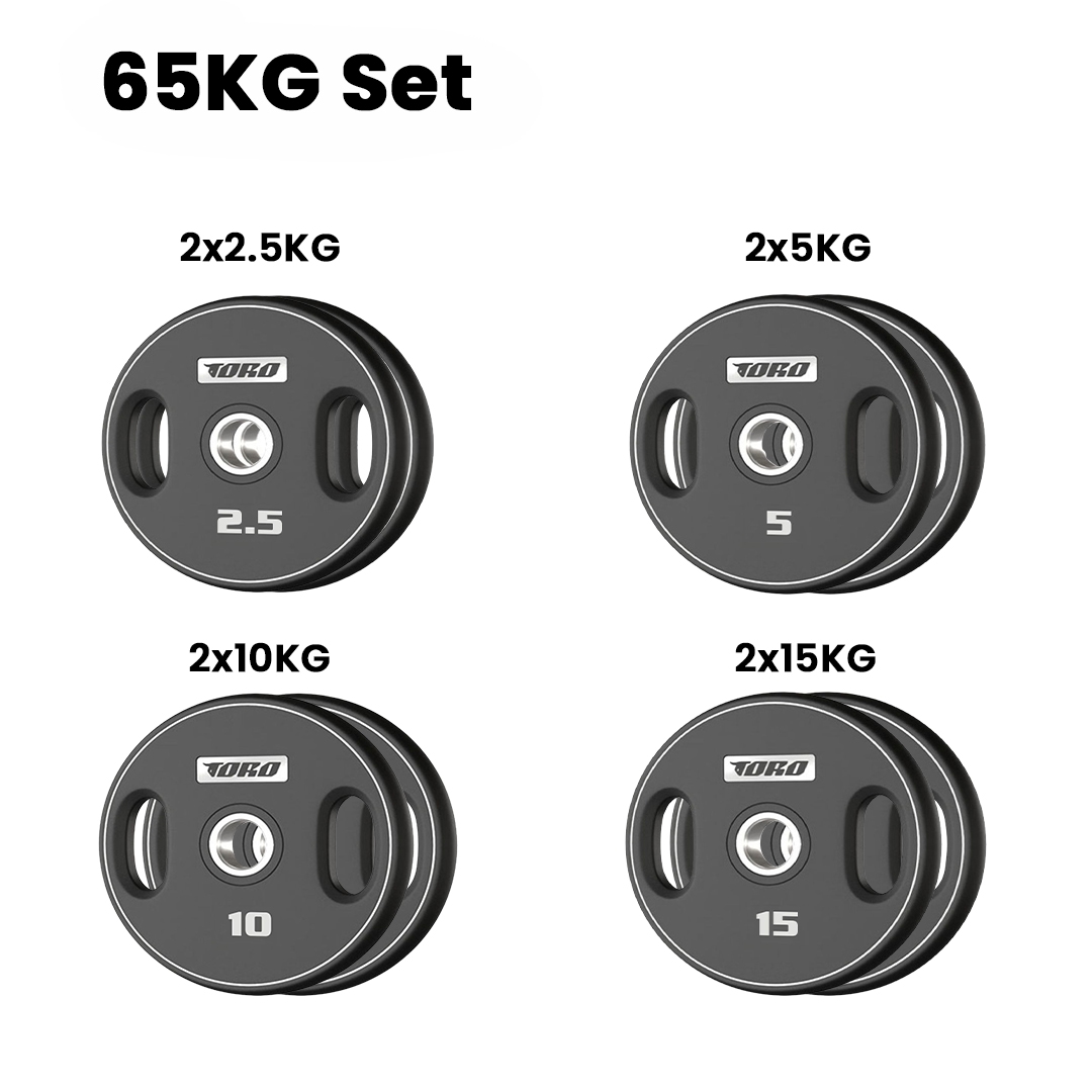 Toro Urethane Weight Plate 65 Kg Combo Set