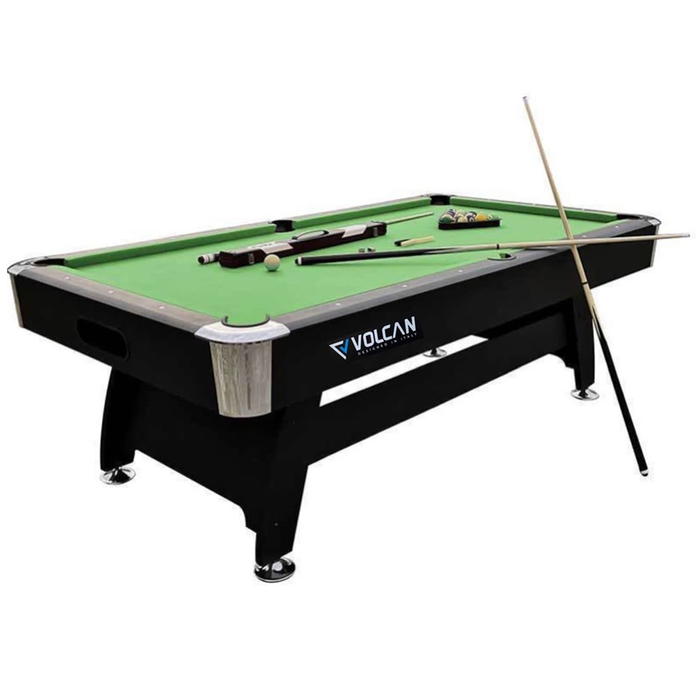 Volcan Wooden Billiard Table 8 Feet Green with all Accessories