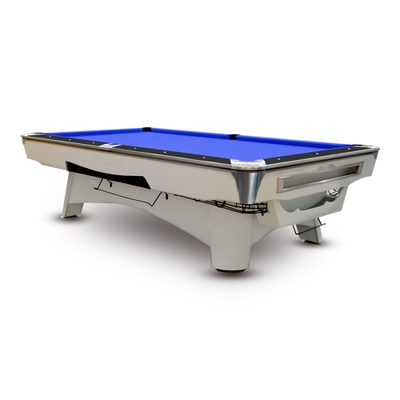 Victory Pool Table 9 Feet Marble Material White | Ball Return