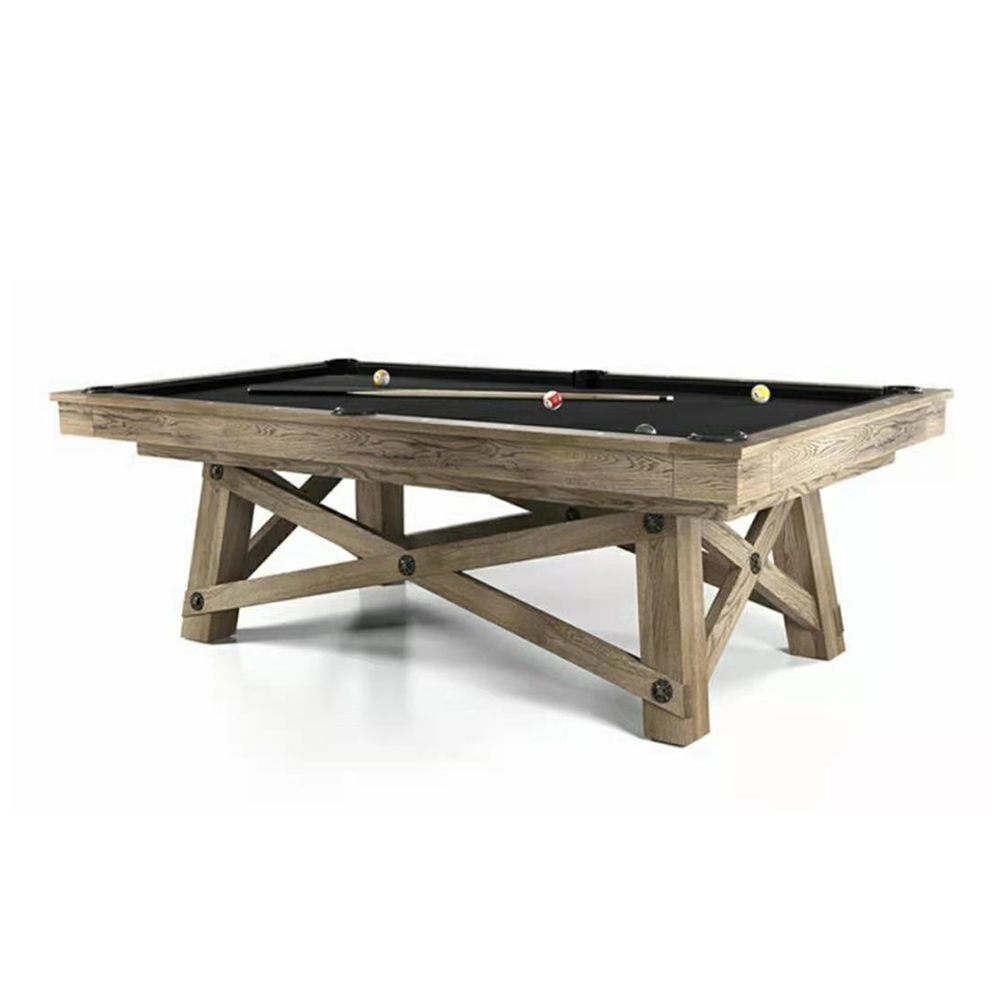 Victory Wooden 9ft Marble Top Pool Table Drop Pocket | Billiard Table