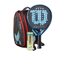 Wilson Endure Pro V1 2026 Padel Racket + Nox Ml10 Competition Xl Compact Padel Bag Combo