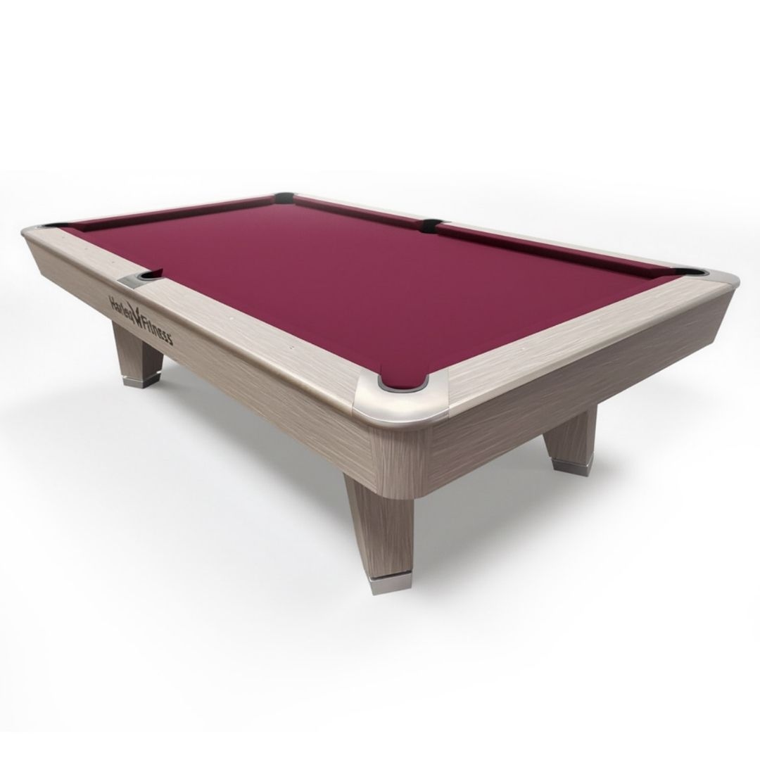 Harley Fitness Vertex 9ft Marble Billiard Table-Burgundy