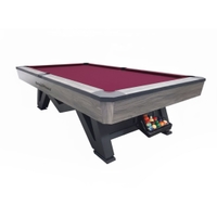 Harley Fitness Vantage 9ft Marble Billiard Table-Burgundy