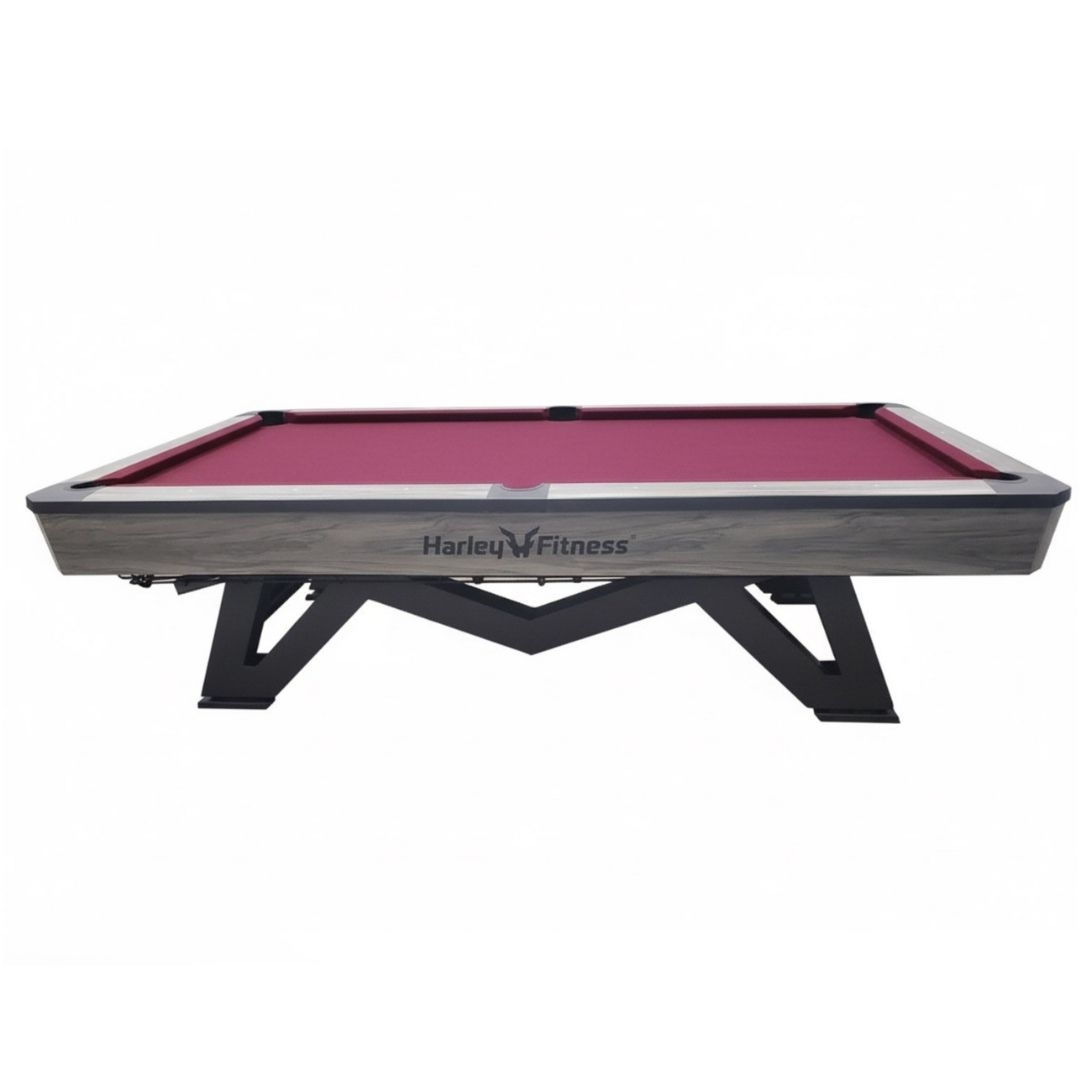 Harley Fitness Vantage 9ft Marble Billiard Table-Burgundy