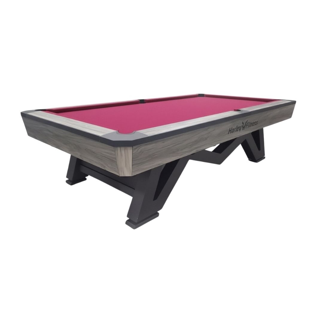Harley Fitness Vantage 9ft Marble Billiard Table-Burgundy