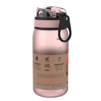 Ion8 Pod Leak Proof BPA Free Water Bottle, 400ml | Frosted Rose Quartz