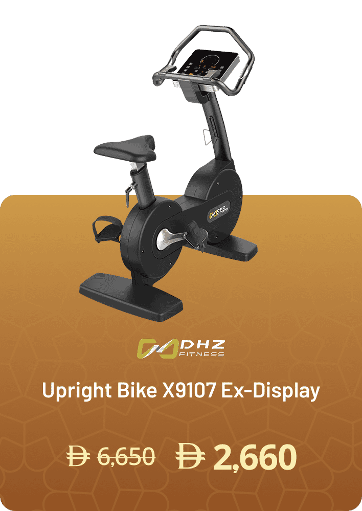 DHZ Fitness Upright Bike X9107 Ex-Display
