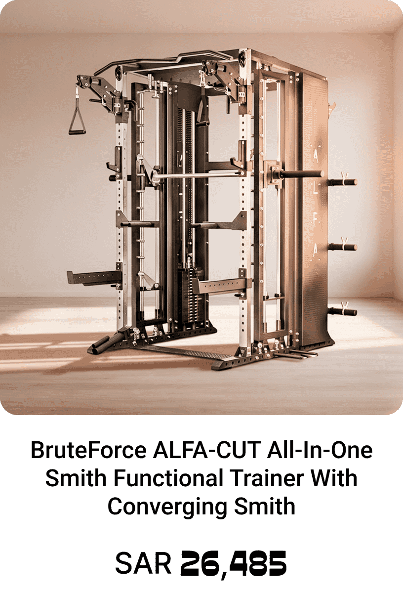 BruteForce ALFA-CUT All-In-One Smith Functional Trainer With Converging Smith