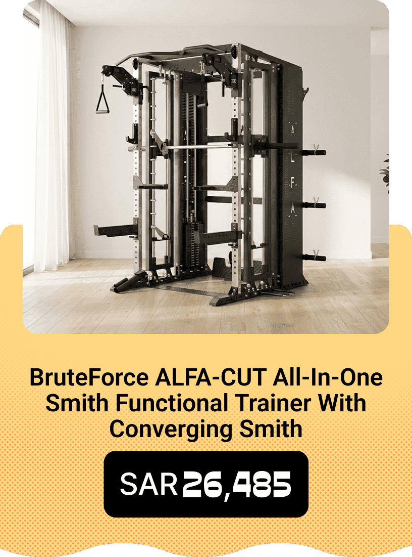 BruteForce ALFA-CUT All-In-One Smith Functional Trainer With Converging Smith