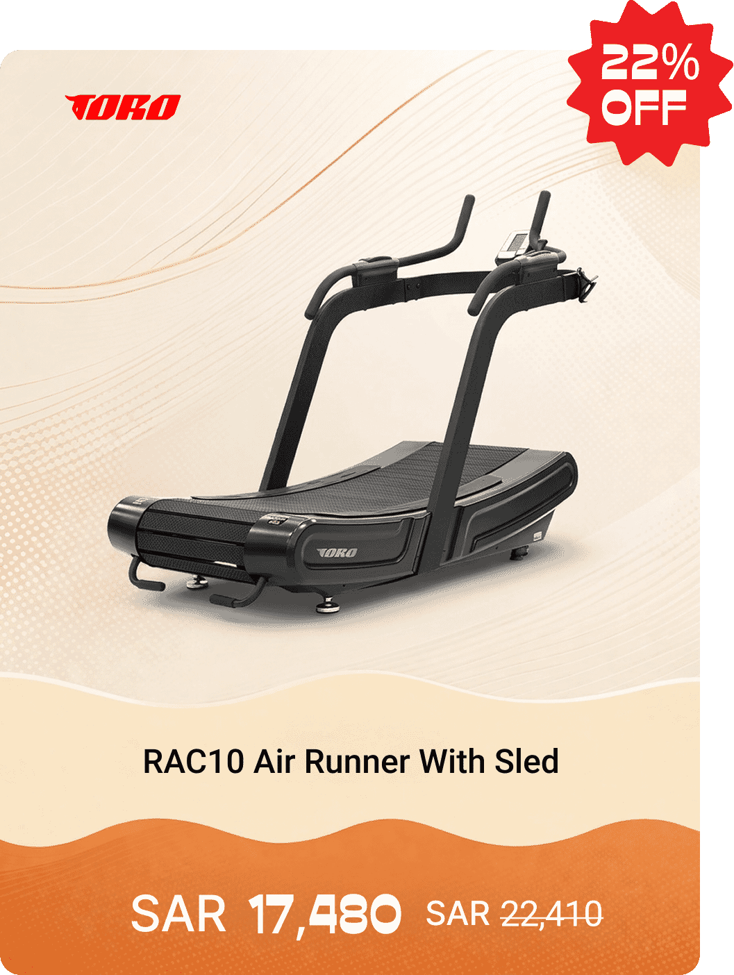 Toro RAC10 Air Runner With Sled - Curved Treadmill (Manual, Self-powered)