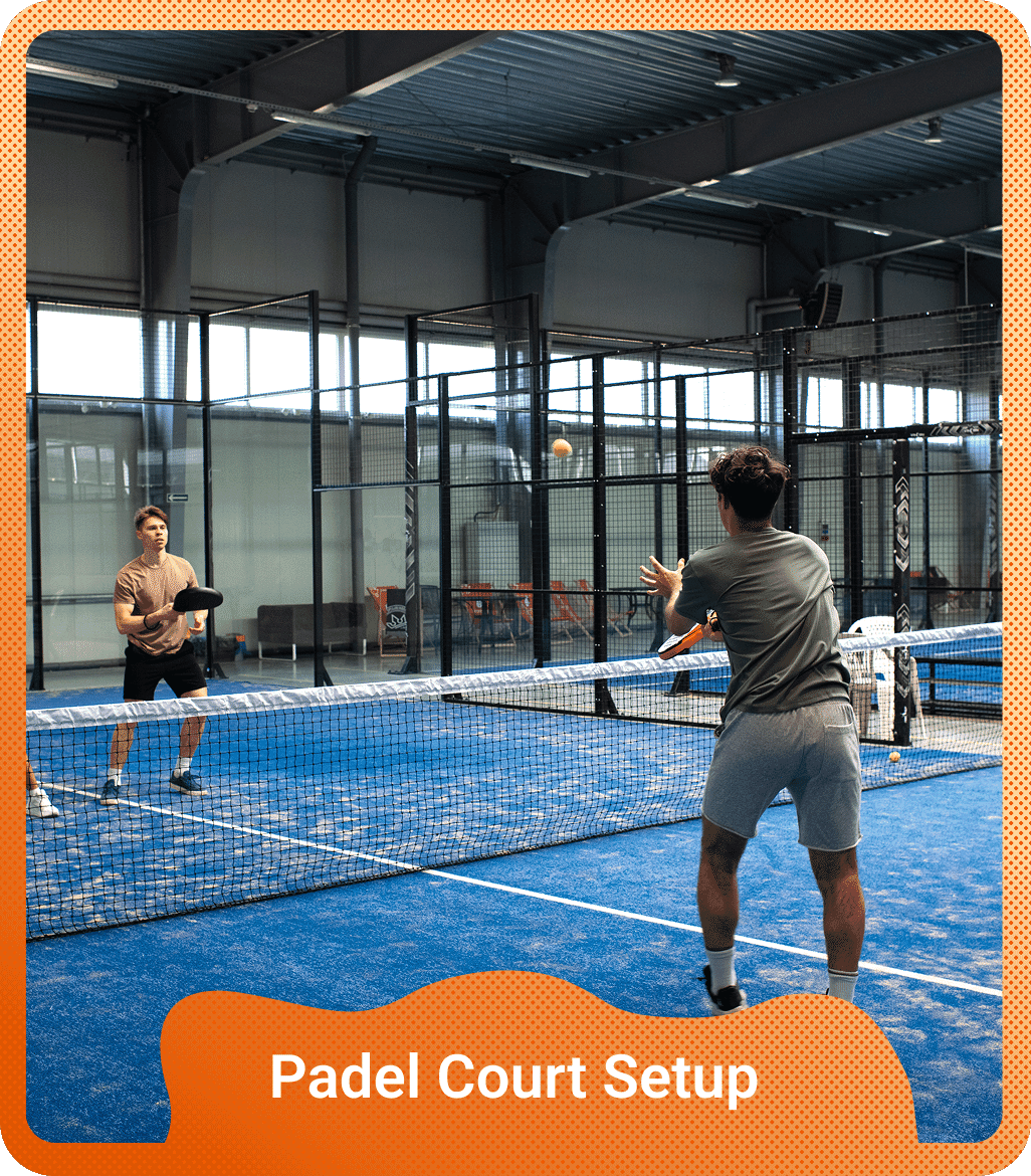 padel court setup