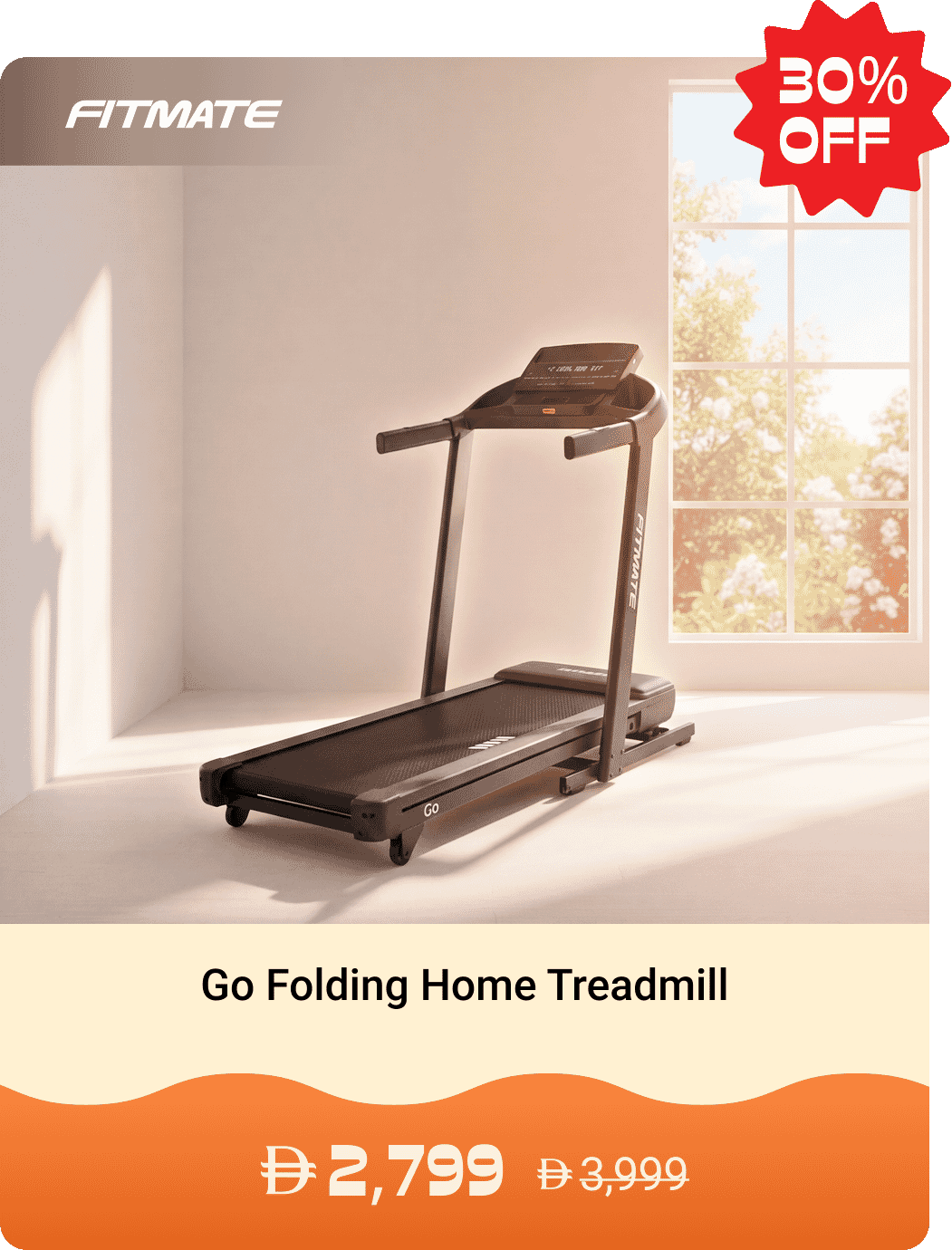 FFitmate Go Folding Home Treadmill