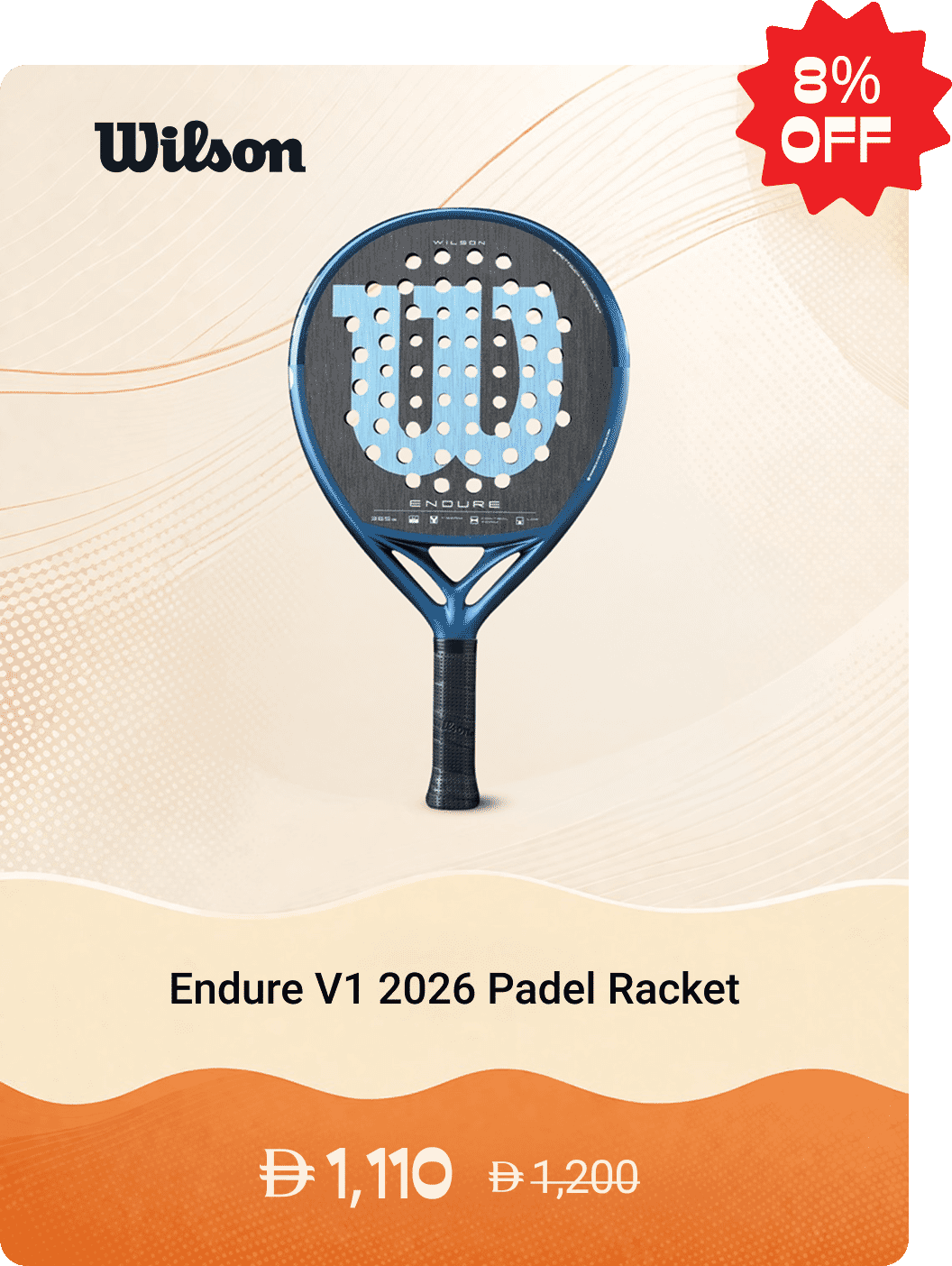 Wilson Endure V1 2026 Padel Racket