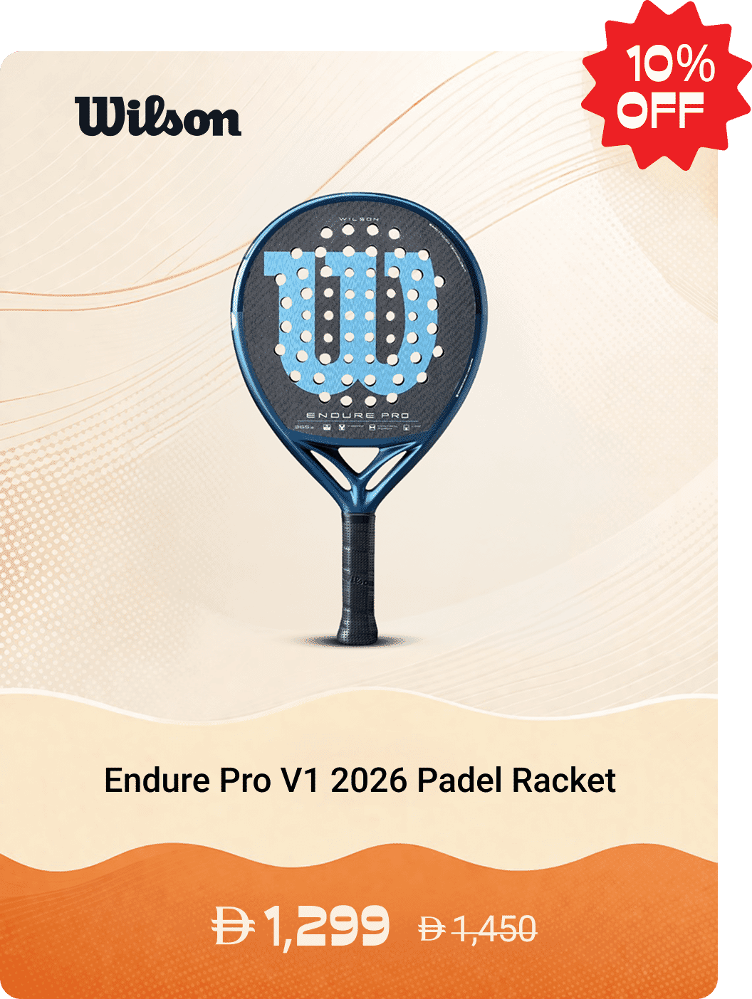 Wilson Endure Pro V1 2026 Padel Racket