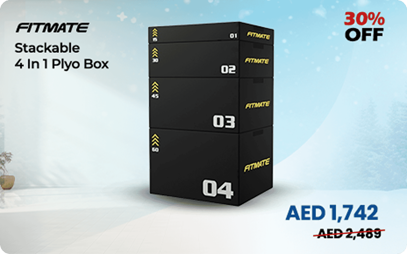 Fitmate Stackable 4 In 1 Plyo Box